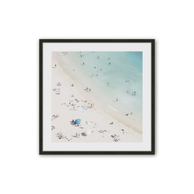 «Whispering Shore», reproduction d'art, Noir satiné, H 13,5 po x l 13,5 po