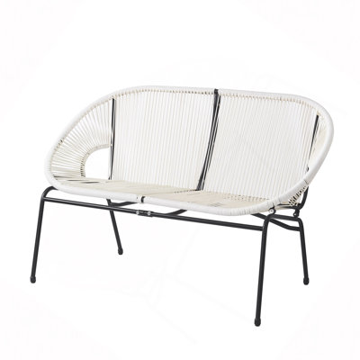 Condessa Outdoor Patio Wicker Loveseat
