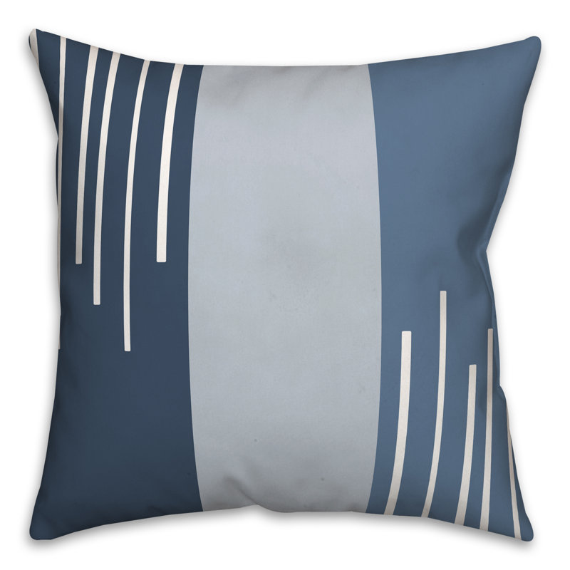 Coussin Blue Blocks And Stripes