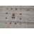 Silver Gray Striped Gabbeh Oriental Area Rug