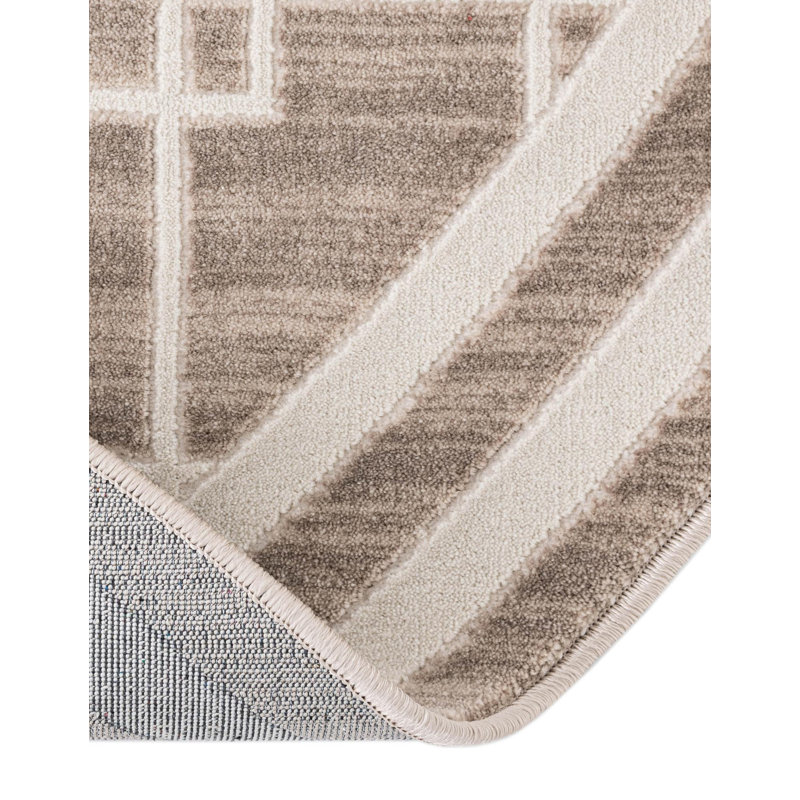 Tapis Jill Zarin Metropolitan Uptown beige, Rond 7 pi 10 po