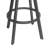 Swivel Upholstered Counter Stool with Metal Frame-1651388830