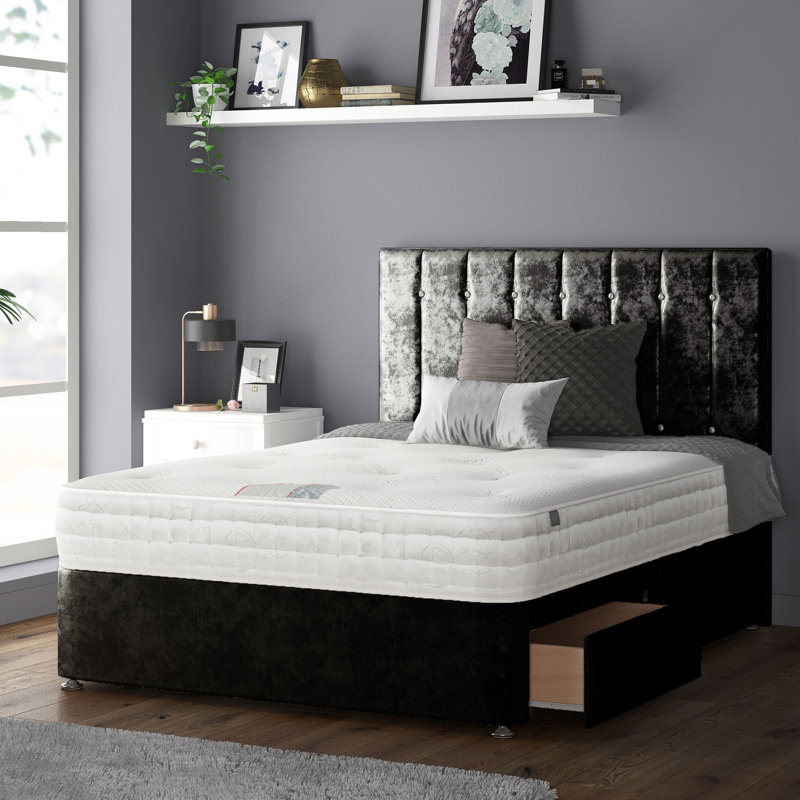 Rothbury Upholstered Headboard, Double (4'6), Black
