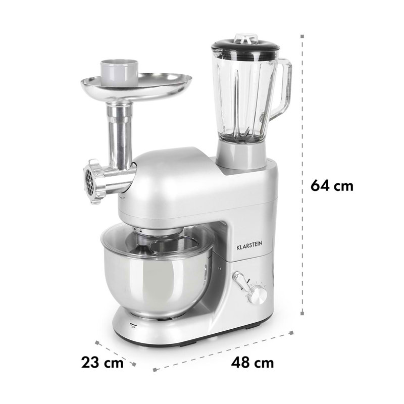 Klarstein 5L Stand Mixer, Grey