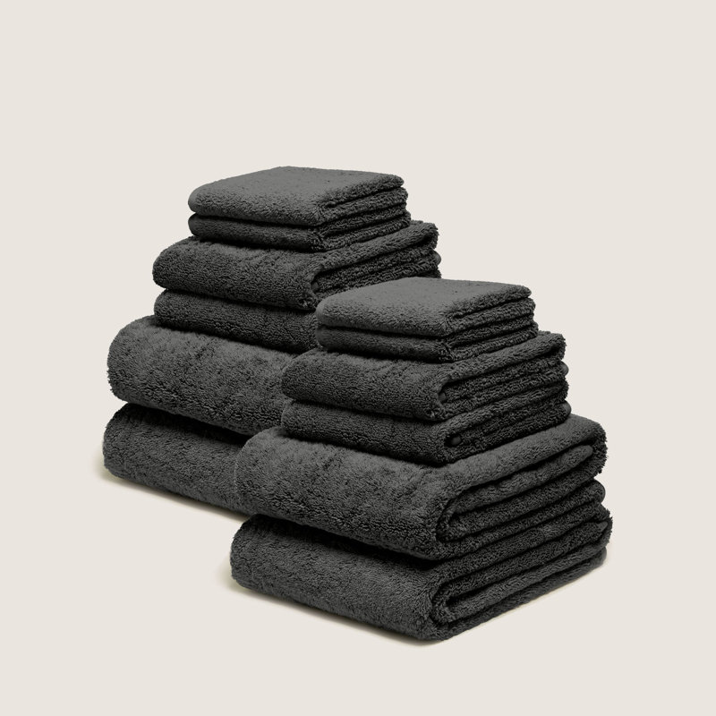Serviettes en coton australien Ultraplush, Ensemble familial (ensemble de 12 serviettes de ba, Sauge