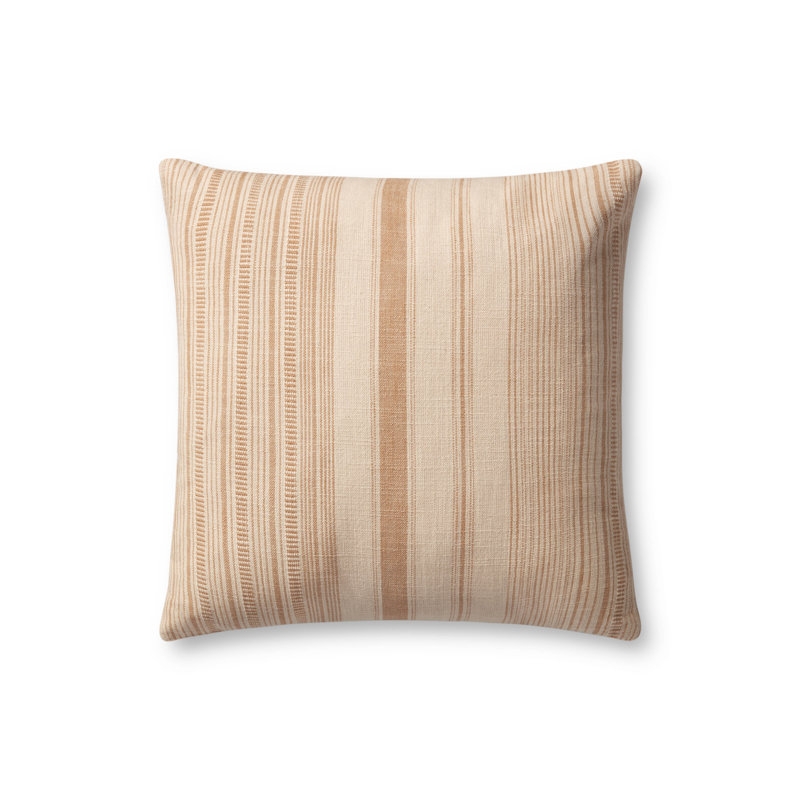 Coussin Angela Rose x Loloi Celina, Ivoire / blé, Polyester/ Bourre en polyester