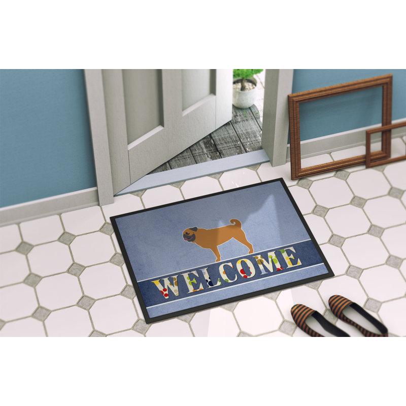 Non-Slip Outdoor Doormat, 27"