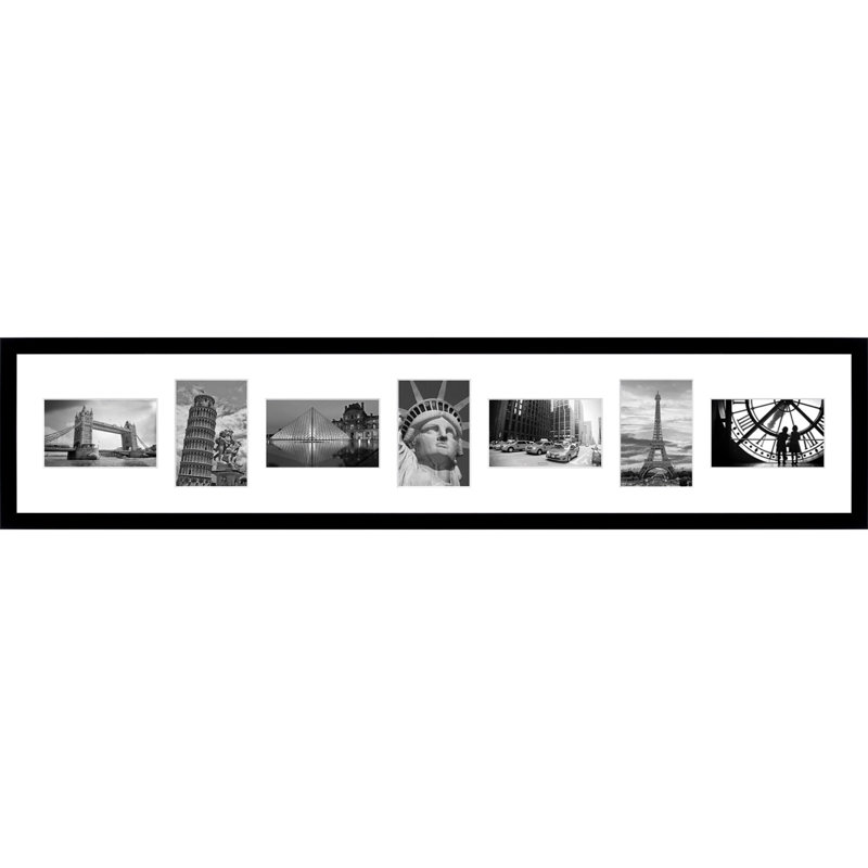 Abdulghani Wood Picture Frame with Mat, Black