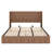 King Pine Bed Frame With Natural Wood Texture, Large Grooved Undulating Lift Storage, Stainless Steel Connection For Stability Walnut Color, Storage Function, Double Hydraulic Rods Easy Lifting-1095385761