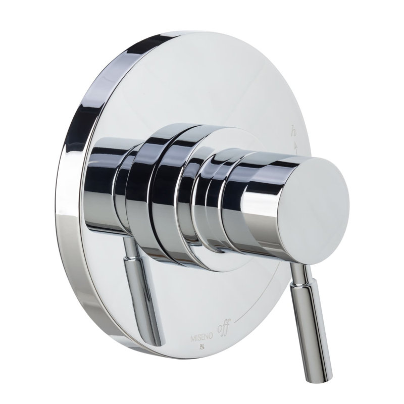 Garniture de robinet à double fonction à poignée équilibrée à pression simple Mia, Chrome poli