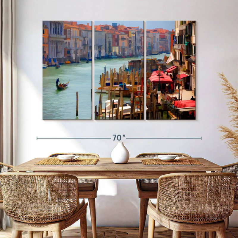 Kavia le Grand Canal à Venise, Italie II, H 32 po x l 50 po