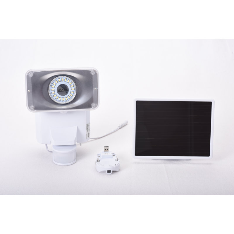 Solar Power Video Enabled Outdoor Security Flood Light with Motion Sensor