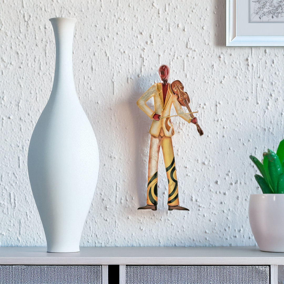 Handmade Traditional Wall Decor on Metal Winston Porter