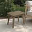 Table d'appoint d'extérieur en bois de teck massif