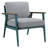 Lawsen 2 - Person Solid Wood Patio Dining Set Rectangular Table with Cushions Included