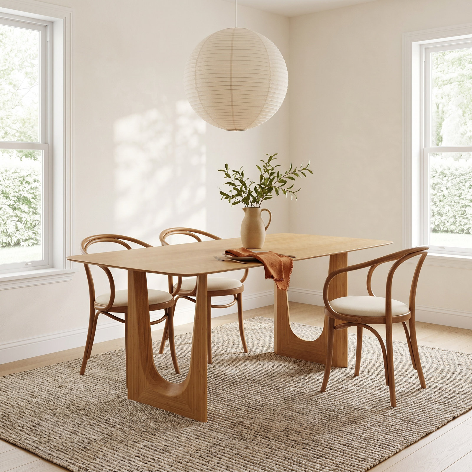 Ella 72" Dining Table, Wheat