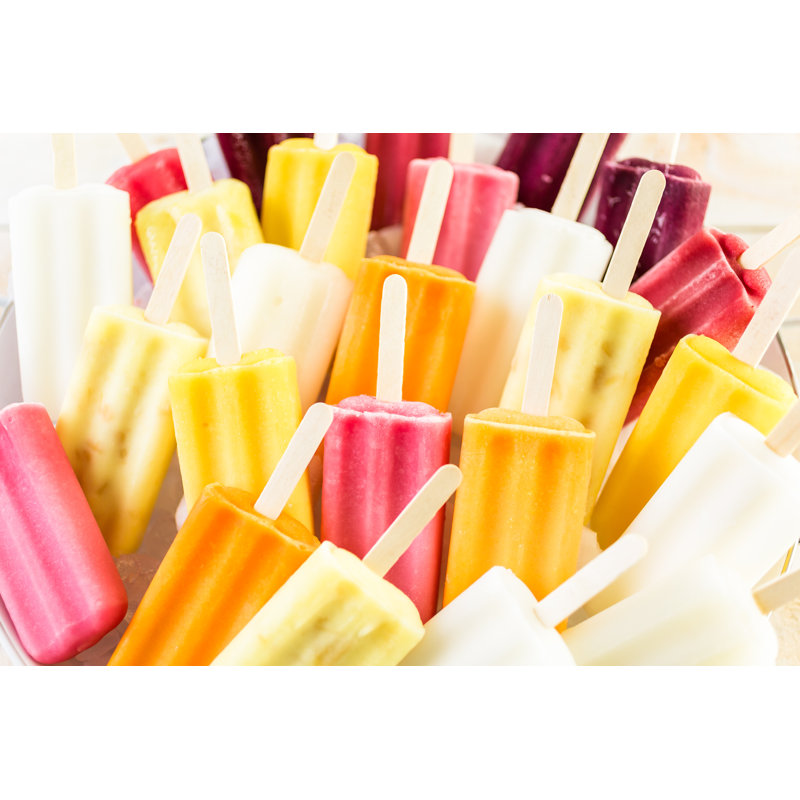 Fruit Ice Cream Bars - Photographie sur toile tendue, H 8 po x l 12 po