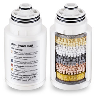 Paquet de 2 - Remplacement du filtre de douche en fibre de polyester