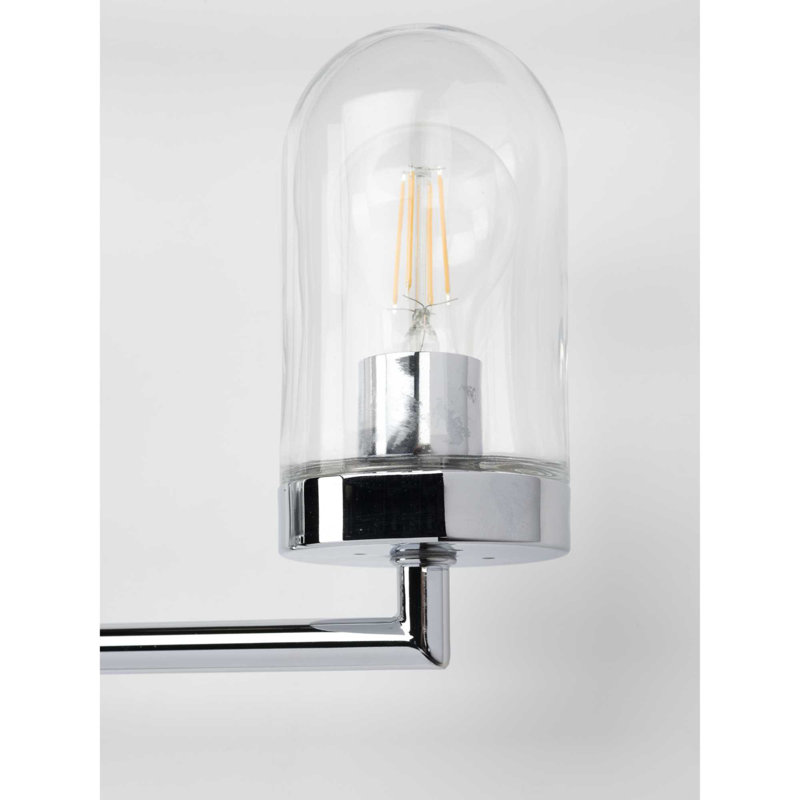 Éclairage pour meuble-lavabo 4 lumières Drubin, Chrome poli