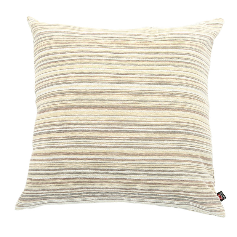 Baltic Striped Square Cushion, 28 x 28cm, Cream