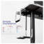 55.9cm H x 25.4cm W CPU Holder