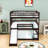 Full Over Full Over Full Bunk Bed With Convertible Slide And Ladder,Guardrails-693757428