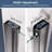 30-31.5 in.W x 75 in.H Pivot Frameless Shower Door with 1/4" (6mm) Clear Tempered Glass