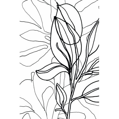 Tropical Lines I by June Erica Vess - Drawing Print