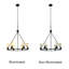 Luminaire suspendu unique à 6 lumières