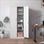 Armoire de rangement en métal 71 po, armoire verrouillable en acier noir-2024130641