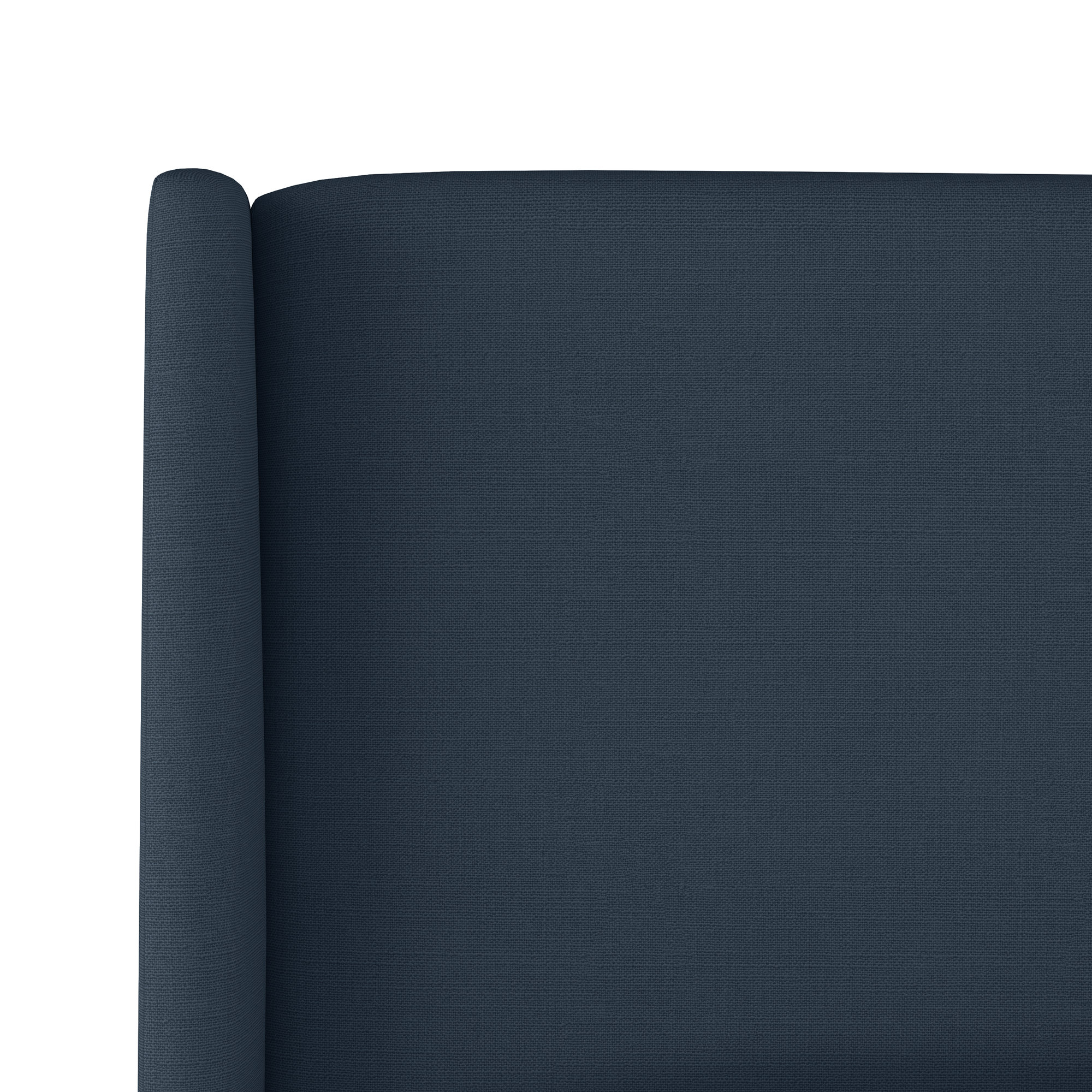 Tilly Upholstered Low Profile Platform Bed, Full, Linen Navy