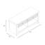 Banc de rangement pour chaussures 6 paires Chessani