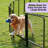 Multi-sized Metal Dog Exercise Pen Panels with 3 Doors-111054758