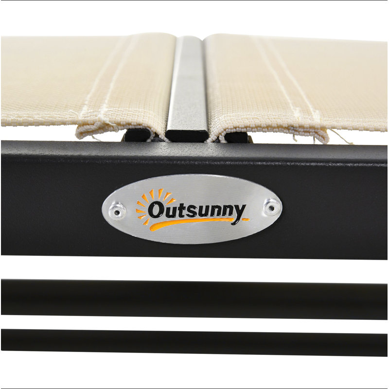 Banc oscillant pour 2 personnes Outsunny, Beige
