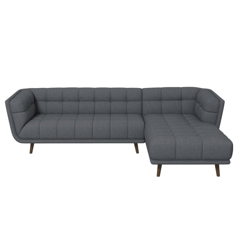 Canapé modulaire gris pour salon moderne