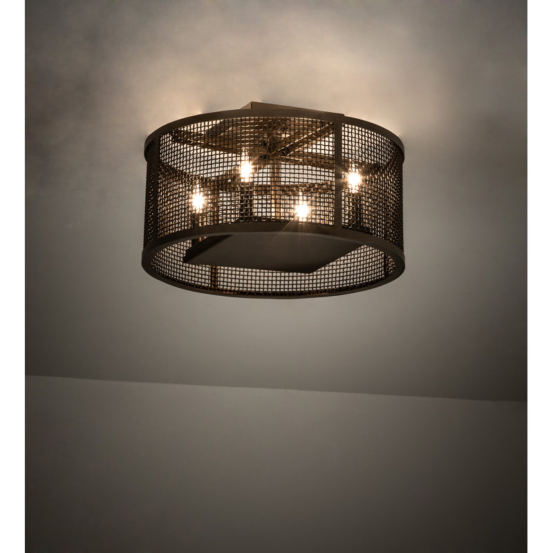 Cilindro Rame 4 - Light Flush Mount
