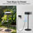 2 Pack Cordless LED Table Lamp, USB Rechargeable + Solar Powered Outdoor Lamps, Dimmable, 3 Colors, 4000mAh Battery-113147028