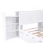 Lit plateforme double avec rangement