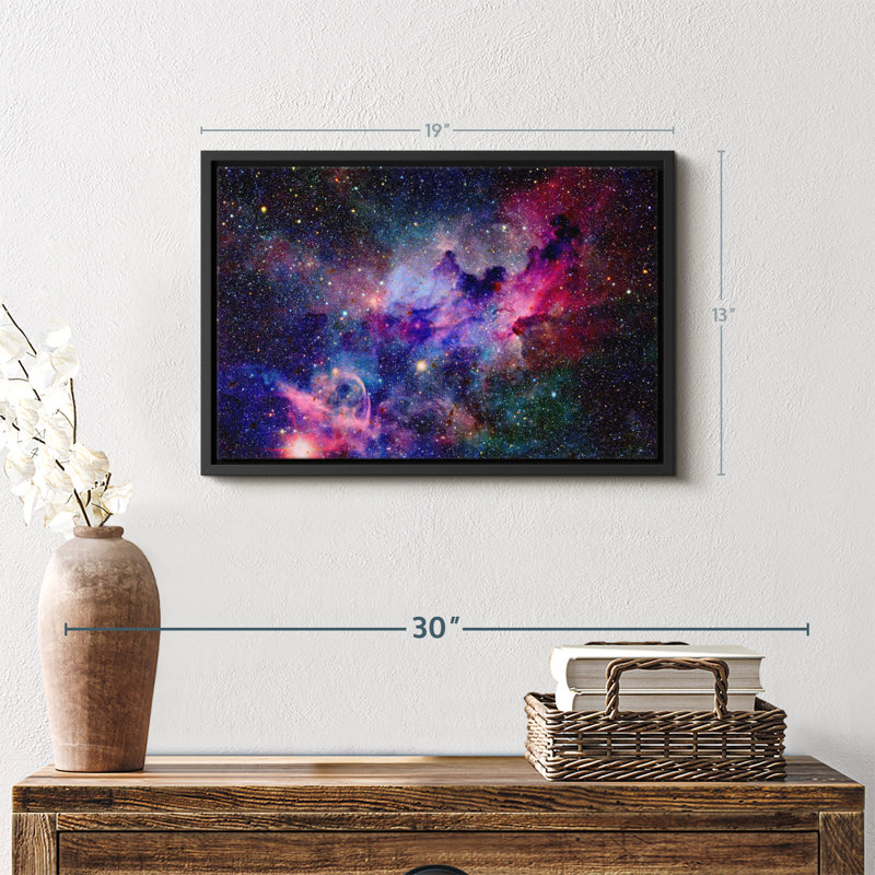 Impression sur toile Galaxy Galaxy Nebula, H 13 po x l 19 po