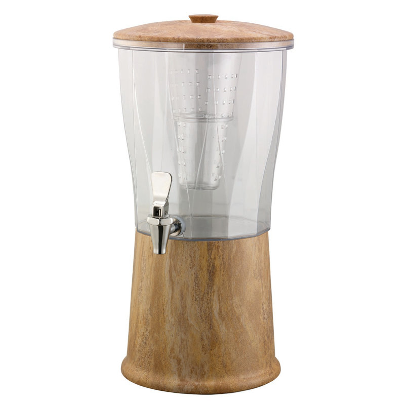 Acier inoxydable avec infuseur 3 gallons, Marbre travertin