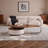 Modern Minimalist Leaf-Shaped Compact Coffee Table-541030304