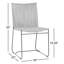 Abel Flat Rope and Iron Outdoor Dining Chair