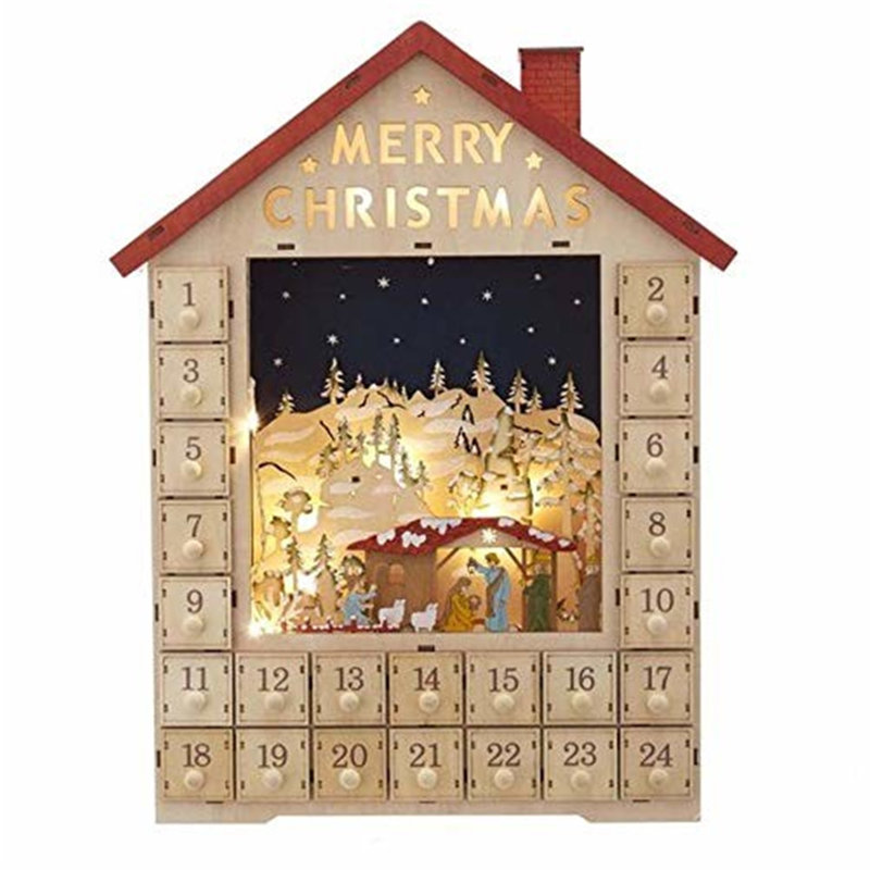 Battery-Operated Advent Calendar House