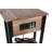 Solid Wood Top End Table and Built-In Outlets