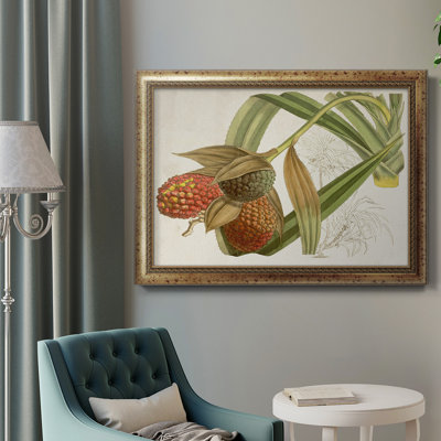 Impression sur toile, "Tropical foliage & fruit III"