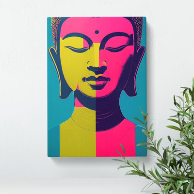 Modern Buddha No.2 Abstract - Wrapped Canvas