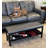 Asheton 40" Bamboo Upholstered Storage Bench