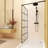 Framed Glass Shower Screen 34" Width x 72"Height with 1/4" 6mm Silk-printing Tempered Glass, Matte black aluminum and support bar, Shower door