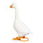 Statue en métal Georgie the Porch Goose, 13 po