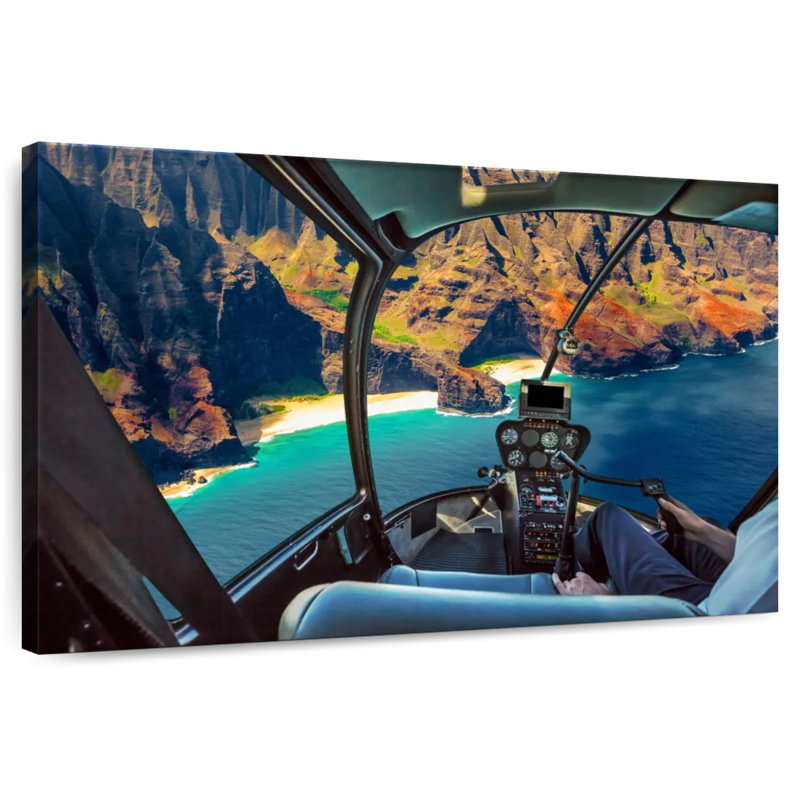 Mehar Helicopter Na Pali Tour, 24" H x 36" W